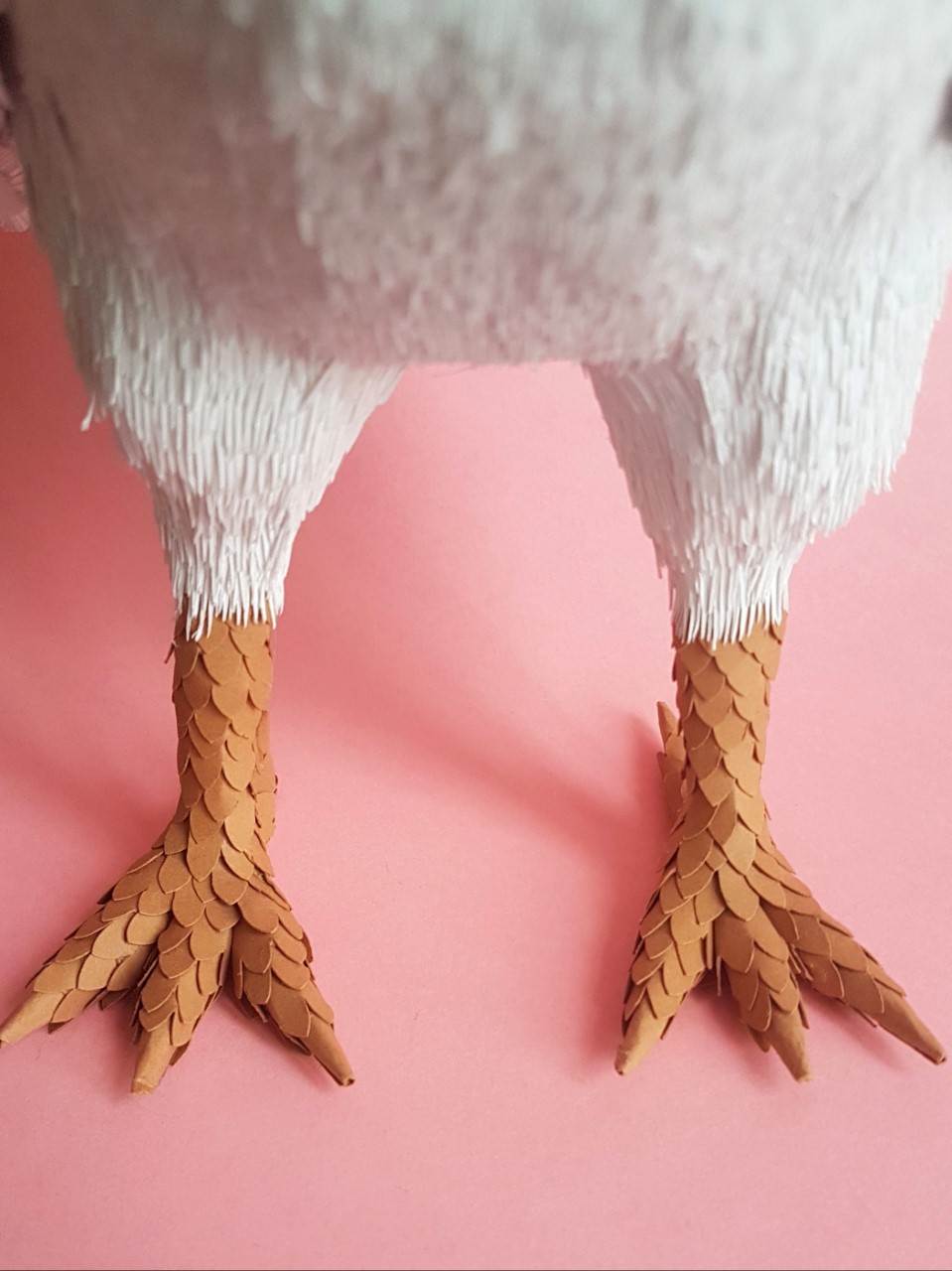 coq pattes paperart